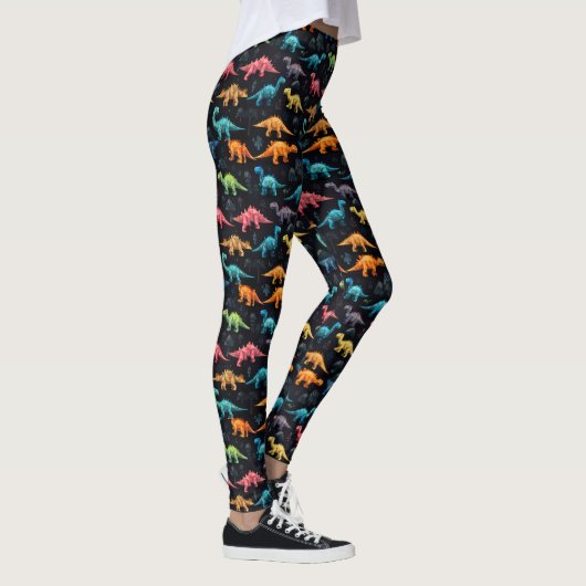 Geometrische Dino Leggings (Rechts)