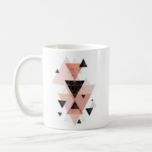 Geometrische Dreieck-Entwurfs-Kaffee-Tasse Kaffeetasse (Links)