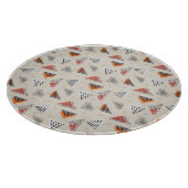 Geometrische Dreieck-Hand gezeichnetes Muster Schneidebrett (Ecke)