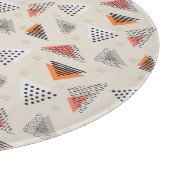 Geometrische Dreieck-Hand gezeichnetes Muster Schneidebrett (Ecke)