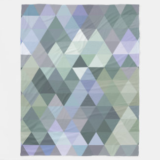 Geometrische Dreieck-nebelige Morgen-Blues Fleecedecke