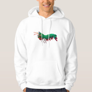 Geometrische Dreieck-Pfaumantis-Garnele Hoodie