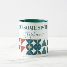 Geometrische Dreieck-Rundkreisblattform Tasse