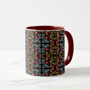 Geometrische Dreiecke alte außerirdische Verrückth Tasse