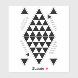 Geometrische Dreiecke Aufkleber