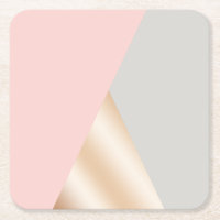 geometrische Dreiecke aus rosa, grauem und Rose-Go