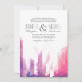 Geometrische Dreiecke für Wasserfarben | Moderne H Einladung (Vorderseite)