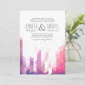 Geometrische Dreiecke für Wasserfarben | Moderne H Einladung (Stehend Vorderseite)