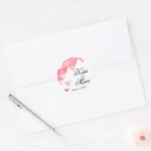 Geometrische Dreiecke - Gefälligkeit | Pony Pink L Runder Aufkleber (Umschlag)