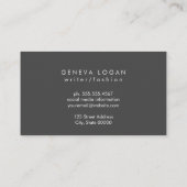 Geometrische Dreiecke | High Fashion Business Card Visitenkarte (Rückseite)