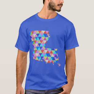 Geometrische Dreiecke mit farbigem Hipster New Orl T-Shirt