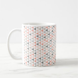 Geometrische Dreiecke Peach Moderne Neutrals Tasse