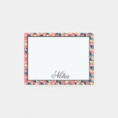 Geometrische Dreiecke Post-it Klebezettel (Vorderseite)