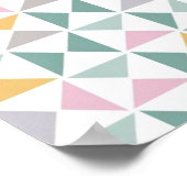 Geometrische Dreiecke Poster (Ecke)