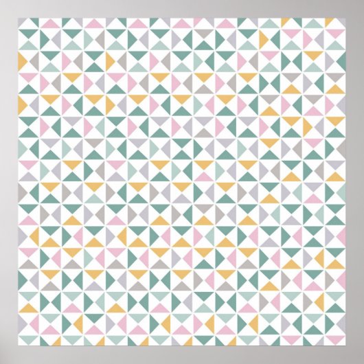 Geometrische Dreiecke Poster (Vorne)
