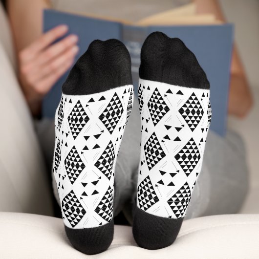 Geometrische Dreiecke Socken (Unterseite)