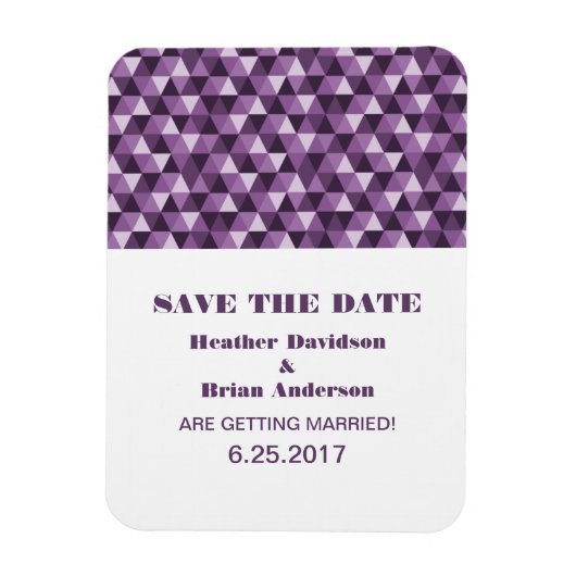 Geometrische Dreiecke speichern das Datumsfenster, Magnet (Vertikal)