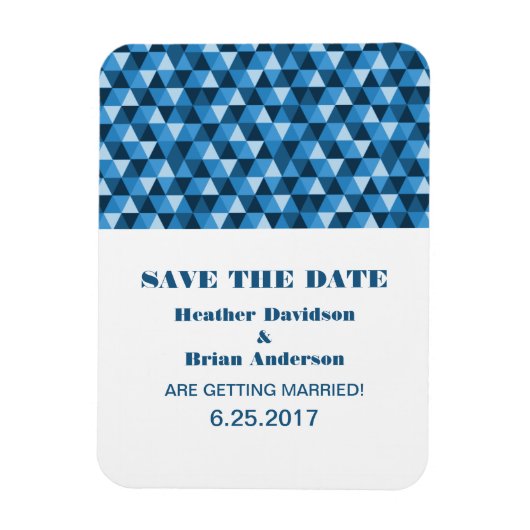 Geometrische Dreiecke speichern das Datumsfenster, Magnet (Vertikal)