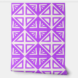 Geometrische Dreiecke und Diamanten in rosa Tapete