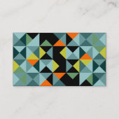 Geometrische Dreiecke Visitenkarte (Rückseite)