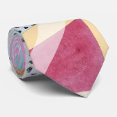 Geometrische Dreiecke Wasserfarbenhandfarbe Krawatte (Gerollt)