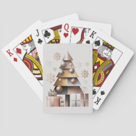 Geometrische Dreiecke Weihnachtsbaum Spielkarten