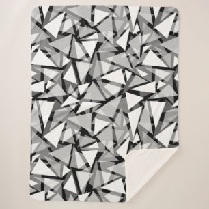 geometrische Dreiecksformen grau Sherpadecke