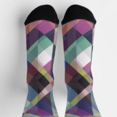 geometrische dunkle Schattierungen Muster Socken (Oben)