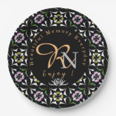 Geometrische Ebene Pappteller (Vorderseite)