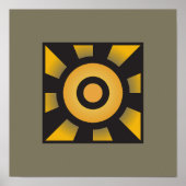 Geometrische Ebenen: Minimalistische Kreise und Li Poster (Vorne)