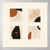 Geometrische Echos Poster (Vorne)