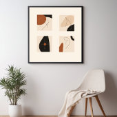 Geometrische Echos Poster