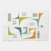 Geometrische Ecken - farbenfrohe Mitte Jahrhundert Küchentuch (Horizontal)