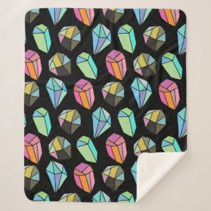 Geometrische Edelsteine Sherpa-Decke Sherpadecke