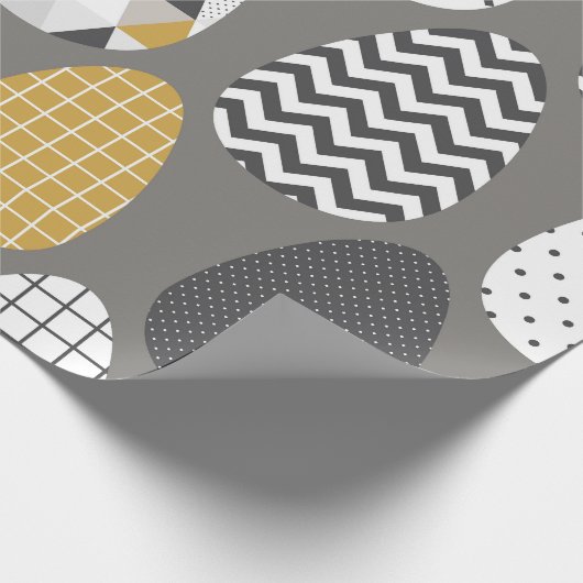 Geometrische Eier Geschenkpapier (Ecke)