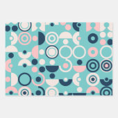 Geometrische, einfache, elegante Packpapierblätter Geschenkpapier Set (Vorderseite 2)