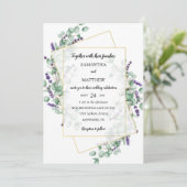 Geometrische Einladung (Stehend Vorderseite)