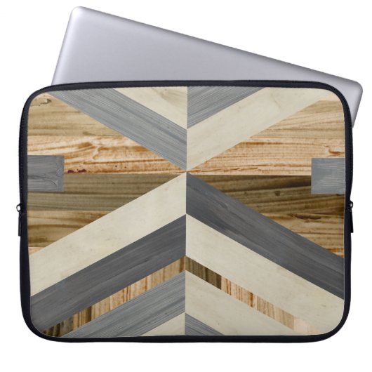 Geometrische Einlage Laptopschutzhülle (Vorderseite)