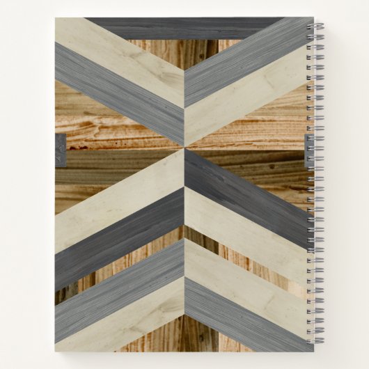 Geometrische Einlage Notizblock (Rückseite)