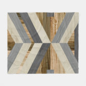 Geometrische Einlegearbeit Fleecedecke (Vorderseite (Horizontal))