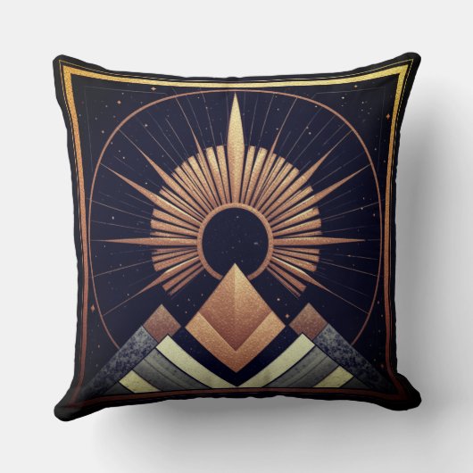 Geometrische Elegancy Cotton Kissen (Rückseite)