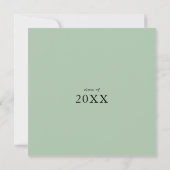 Geometrische Elegant Gold Greeneration Graduation Einladung (Rückseite)