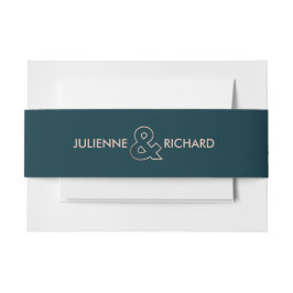 Geometrische Elegante Rose Goldhochzeit Einladungsbanderole