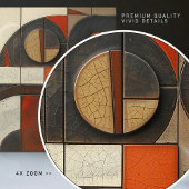 Geometrische Eleganz - Abstrakte Keramik Fliese