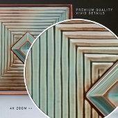 Geometrische Eleganz des Mitteljahrhunderts Aquama Fliese