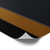 Geometrische Eleganz Gold und Smaragd Poster (Ecke)