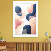 Geometrische Eleganz in der Abstrakten Kunst Leinwanddruck (Insitu (Wohnzimmer))