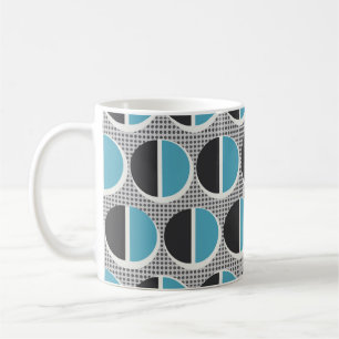 Geometrische Eleganz: Vintages Musterdesign. Kaffeetasse
