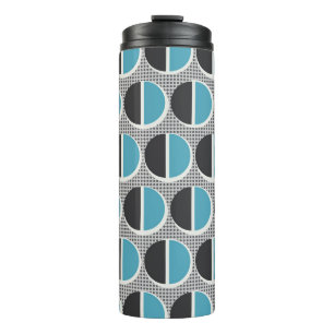 Geometrische Eleganz: Vintages Musterdesign. Thermosbecher