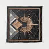 Geometrische Eleganz Wandteppich (Vorderseite (Horizontal))